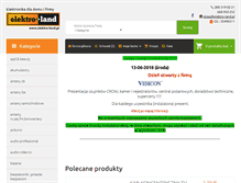 Tablet Screenshot of elektro-land.pl